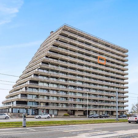 Luxueuze vakantiestudio met zeezicht en terras in Oostende Buitenkant foto