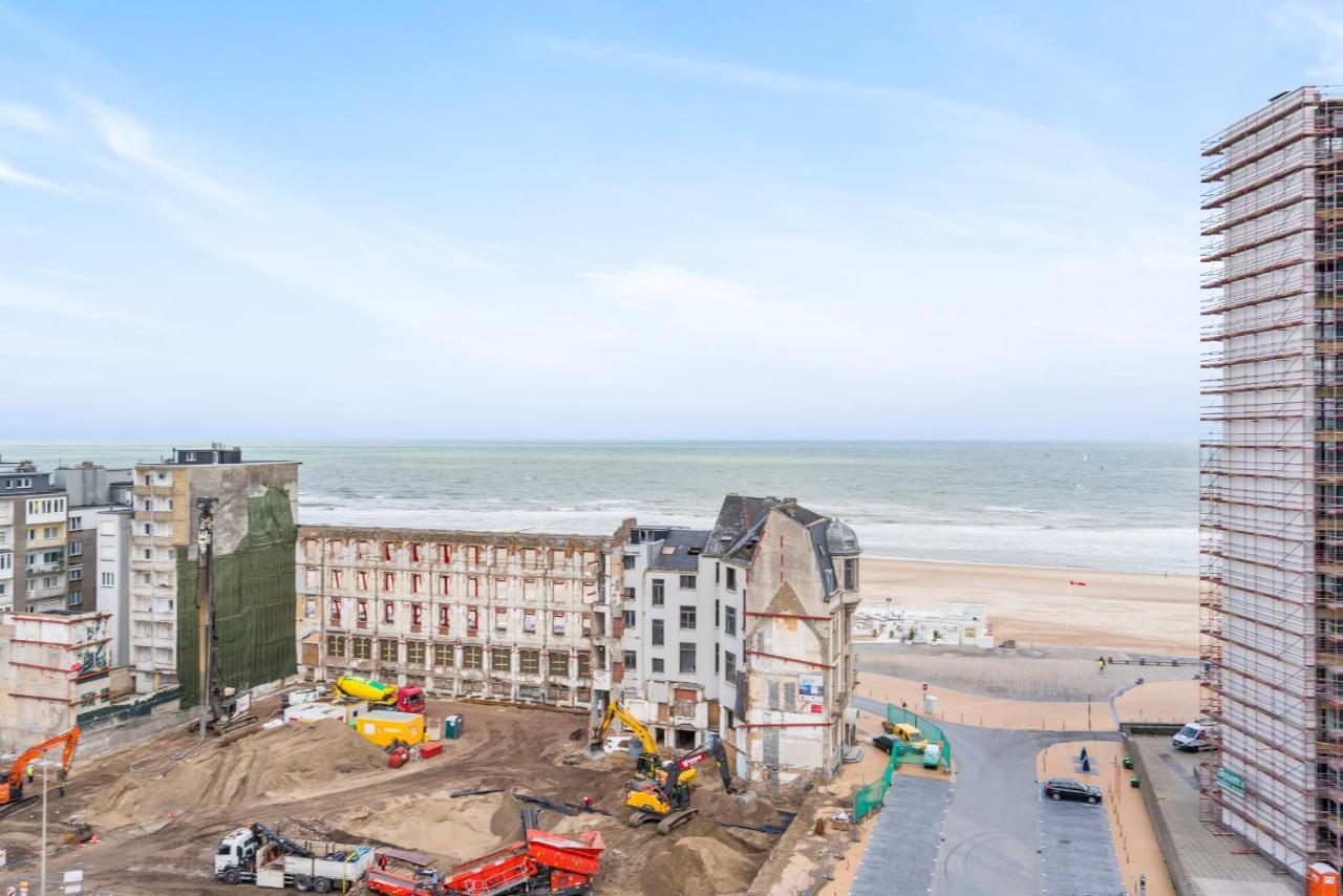 Luxueuze vakantiestudio met zeezicht en terras in Oostende Buitenkant foto